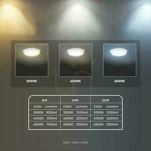 LED Plafond V-TAC CCT 8W/16W/20W SAMSUNG CHIP IP65 IK08 VT-8603 3000K-4000K-6400K 2600lm 5 Jahre Garantie 11 LED Plafond V-TAC CCT 8W/16W/20W SAMSUNG CHIP IP65 IK08 VT-8603 3000K-4000K-6400K 2600lm 5 Jahre Garantie small 11