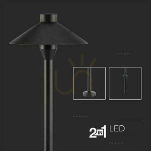 V-TAC 7W SAMSUNG CHIP 2-in-1 Garden Pole Schwarz VT-907 3000K 600lm 3 Jahre Garantie small 2