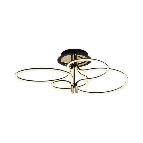Prüfen V-TAC LED-Deckenleuchte 36W Gold Schwarz 29x84cm VT-7981 3000K 4150lm.