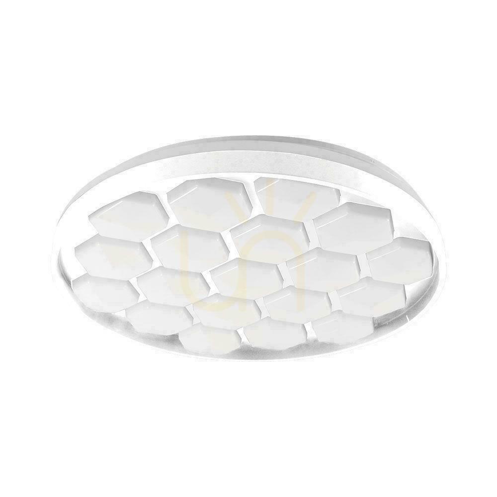 Plafond V-TAC 60W BEEHIVE fi.49cm CCT Pilot TIMER VT-8569 3000K-6500K 6000lm