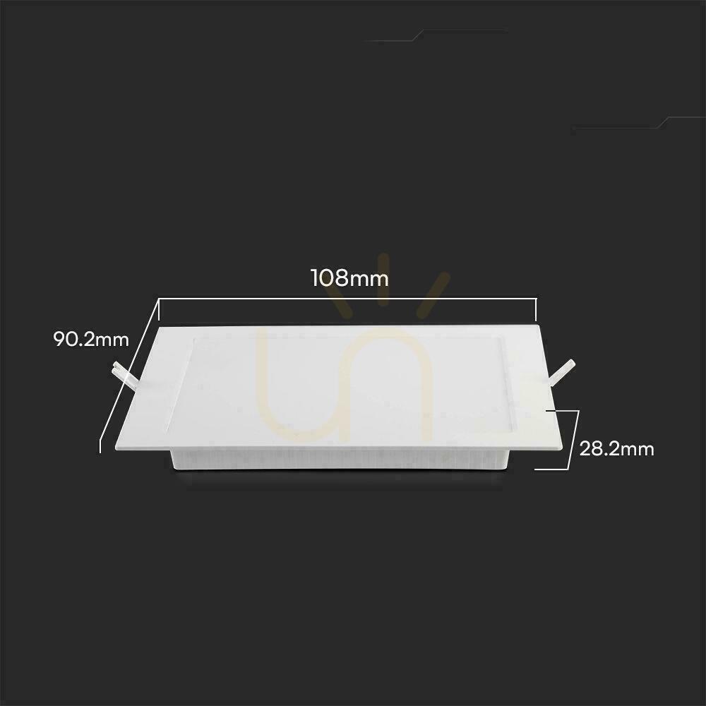 Anzeige V-TAC 3W LED SAMSUNG CHIP Einbaupanel Quadratisch 90x90mm VT-61003SQ-S 3000K 330lm V-TAC 3W LED SAMSUNG CHIP Einbaupanel Quadratisch 90x90mm VT-61003SQ-S 3000K 330lm