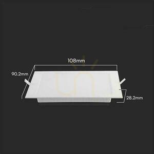 V-TAC 3W LED SAMSUNG CHIP Einbaupanel Quadratisch 90x90mm VT-61003SQ-S 6500K 330lm small 3