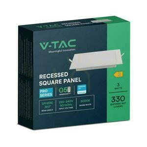 V-TAC 3W LED SAMSUNG CHIP Einbaupanel Quadratisch 90x90mm VT-61003SQ-S 6500K 330lm small 4