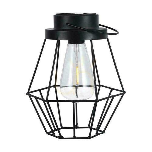 Prüfen V-TAC LED Tragbare Solarlampe IP44 Schwarz 18x21cm VT-7995 2700K 8lm