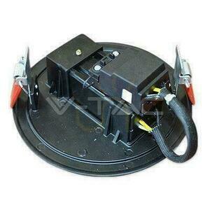 Schwarze Deckenbasis mit 3-Phasen-Schiene 130 mm V-TAC VT-7110 small 1