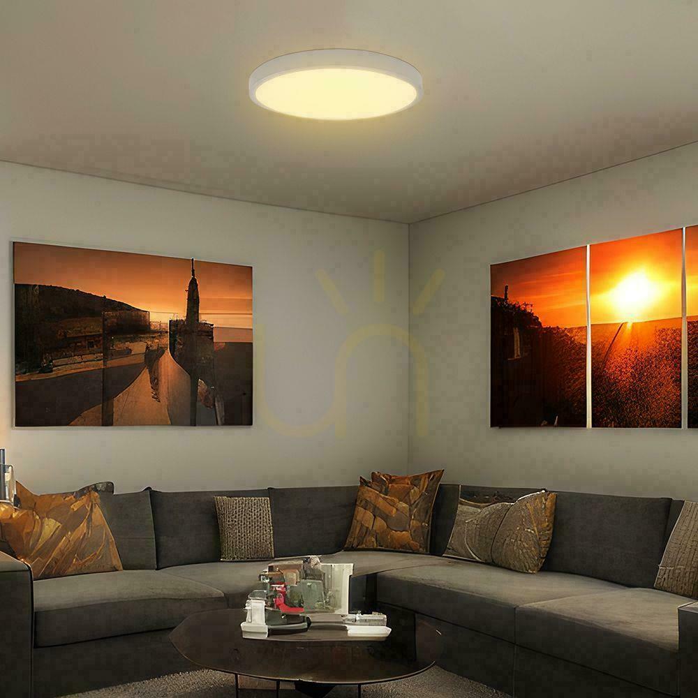 Prüfen Plafond V-TAC 36W LED SAMSUNG CHIP Rund 42cm Aufputz Pilot Bewegungsmelder IP44 Weiß VT-8630S 4000K 3820lm 5 Jahre Garantie Plafond V-TAC 36W LED SAMSUNG CHIP Rund 42cm Aufputz Pilot Bewegungsmelder IP44 Weiß VT-8630S 4000K 3820lm 5 Jahre Garantie