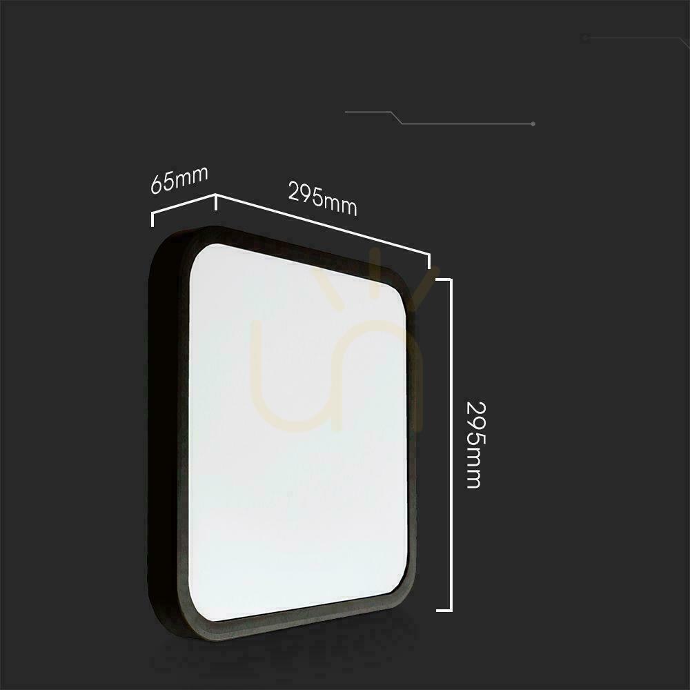Anzeige Plafond V-TAC 18W LED SAMSUNG CHIP Square 30x30cm Aufbaupilot Bewegungsmelder IP44 Schwarz VT-8618S 4000K 1830lm 5 Jahre Garantie Plafond V-TAC 18W LED SAMSUNG CHIP Square 30x30cm Aufbaupilot Bewegungsmelder IP44 Schwarz VT-8618S 4000K 1830lm 5 Jahre Garantie