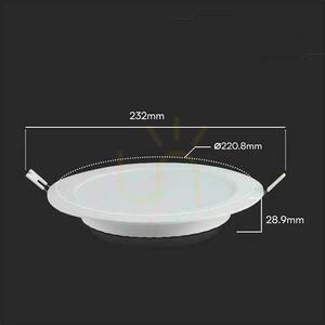V-TAC 18W LED SAMSUNG CHIP Einbaupanel rund 220x28mm VT-61018RD-S 4000K 1980lm 5 Jahre Garantie small 3