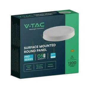 V-TAC VT-60012RD-S LED-Aufbaupanel, 12 W 1200 lm 4000 K, rund Ø167 mm, weiß, 5 Jahre Garantie small 2