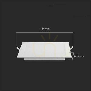V-TAC Einbaupanel 12W LED SAMSUNG CHIP Quadratisch 170x170mm VT-61012SQ-S 6500K 1200lm small 3