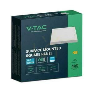 V-TAC 6W LED SAMSUNG CHIP Surface Panel Quadratisch 120x120mm VT-60006SQ-S 4000K 660lm 2 V-TAC 6W LED SAMSUNG CHIP Surface Panel Quadratisch 120x120mm VT-60006SQ-S 4000K 660lm small 2