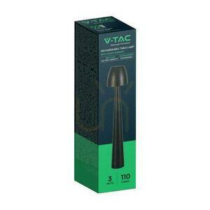 V-TAC 3W LED 37cm Schreibtisch Nachtlicht USB Aufladung Dimmbar Schwarz VT-75001 3000K-6000K 110lm. small 2
