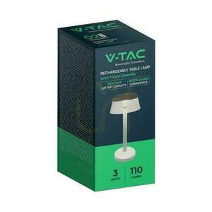 V-TAC 3W LED Nachttischlampe 28cm USB Aufladung Dimmbar Weiß VT-75002 3000K-6000K 110lm 2 V-TAC 3W LED Nachttischlampe 28cm USB Aufladung Dimmbar Weiß VT-75002 3000K-6000K 110lm small 2
