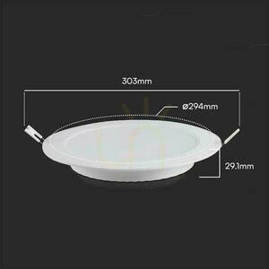V-TAC 24W LED SAMSUNG CHIP Einbaupanel rund 294x29mm VT-61024RD-S 3000K 2500lm 5 Jahre Garantie small 3