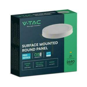 V-TAC 24W LED SAMSUNG CHIP Oberflächenpanel Rund 288x31mm VT-60024RD-S 4000K 2500lm small 2