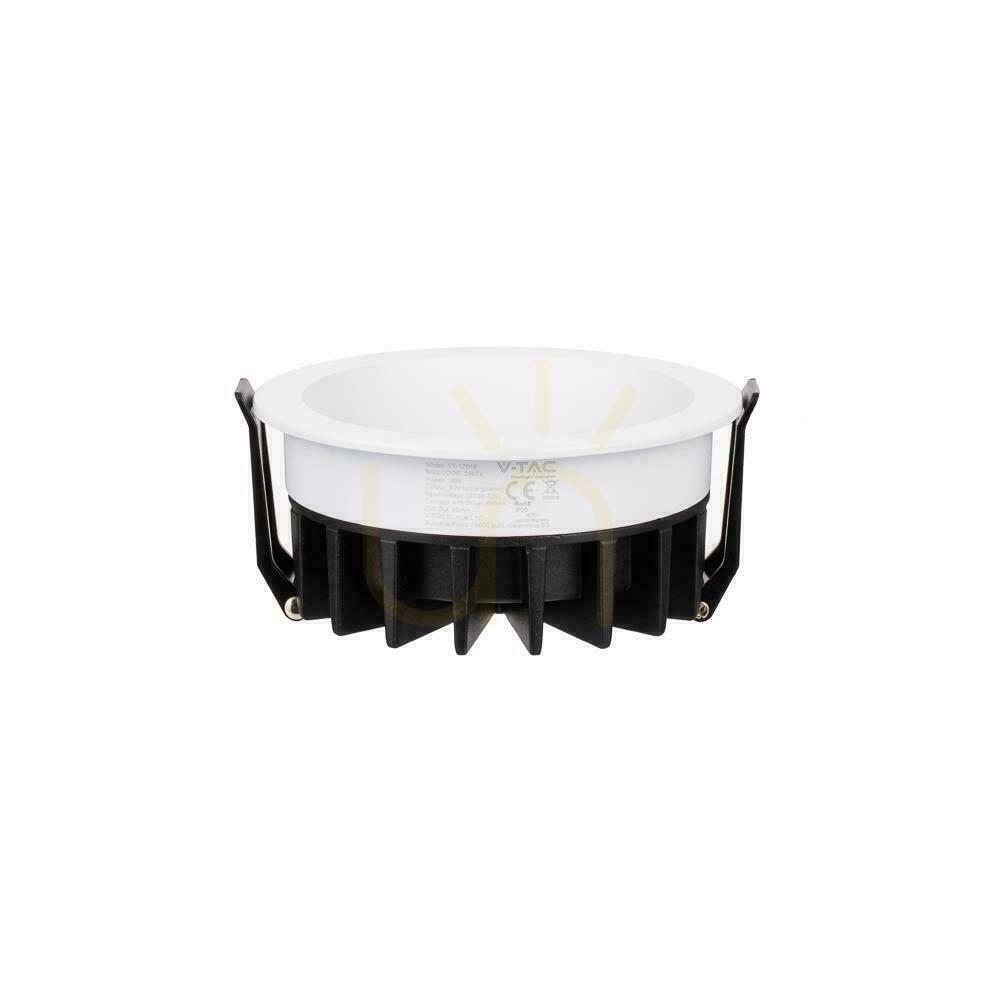 Aussicht V-TAC LED Downlight 24W BRIDGELUX CHIP CCT Weiß Raster Blendschutz Wabe VT-17024 3000K-4000K-6400K 2540lm Leuchte. V-TAC LED Downlight 24W BRIDGELUX CHIP CCT Weiß Raster Blendschutz Wabe VT-17024 3000K-4000K-6400K 2540lm Leuchte.