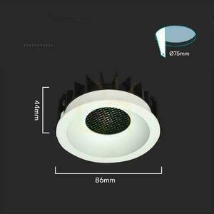 V-TAC LED Downlight 24W BRIDGELUX CHIP CCT Weiß Raster Blendschutz Wabe VT-17024 3000K-4000K-6400K 2540lm Leuchte. 4 V-TAC LED Downlight 24W BRIDGELUX CHIP CCT Weiß Raster Blendschutz Wabe VT-17024 3000K-4000K-6400K 2540lm Leuchte. small 4