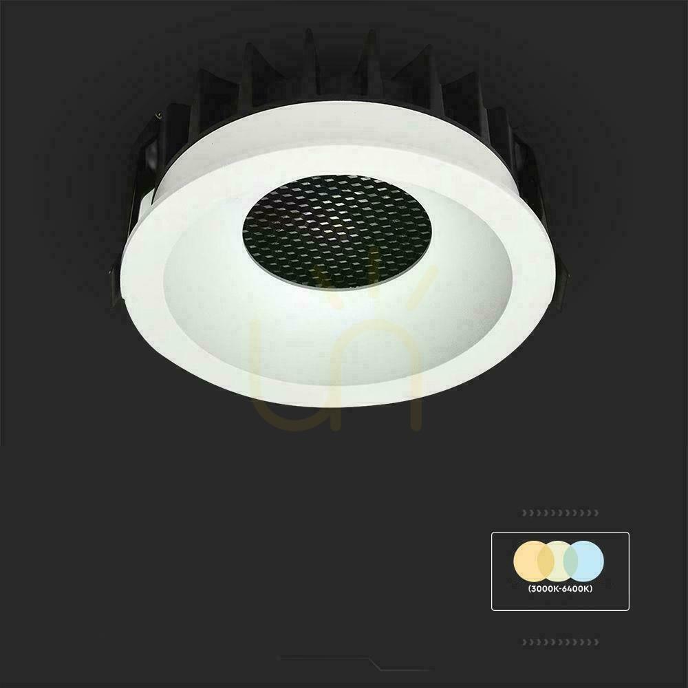 Vorschau V-TAC LED Downlight 24W BRIDGELUX CHIP CCT Weiß Raster Blendschutz Wabe VT-17024 3000K-4000K-6400K 2540lm Leuchte. V-TAC LED Downlight 24W BRIDGELUX CHIP CCT Weiß Raster Blendschutz Wabe VT-17024 3000K-4000K-6400K 2540lm Leuchte.
