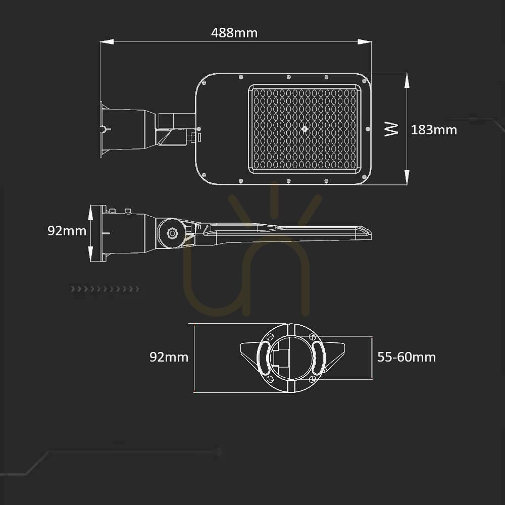 Prüfen V-TAC SAMSUNG CHIP LED-Straßenleuchte mit einstellbarem 100W LED-Ersatzmodul VT-105ST 4000K 9400lm 5 Jahre Garantie V-TAC SAMSUNG CHIP LED-Straßenleuchte mit einstellbarem 100W LED-Ersatzmodul VT-105ST 4000K 9400lm 5 Jahre Garantie
