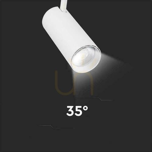 Prüfen 3F V-TAC Stromschienenleuchte 40W LED 35st CCT CRI90+ Weiß VT-47050 2700K-4000K-6000K 3150lm