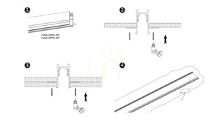 Beleuchtungsschiene magnetisch LUNA-MAG 200 cm schwarz Aluminium Lunares LUN-37-0002-20 small 7