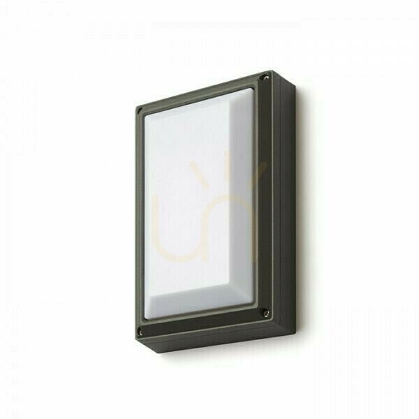 Prüfen Wandleuchte Delta Rc Anthrazit 230 V E27 18 W Ip54 Wandleuchte Delta Rc Anthrazit 230 V E27 18 W Ip54