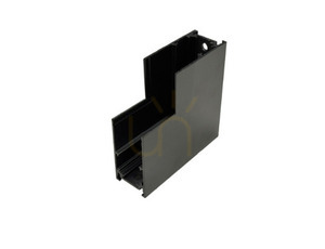 L 90° interner Schalter für Aufputz-Magnetbus LUNA-MAG Schwarz - LUNA-LSNC90-V -Lunares small 0