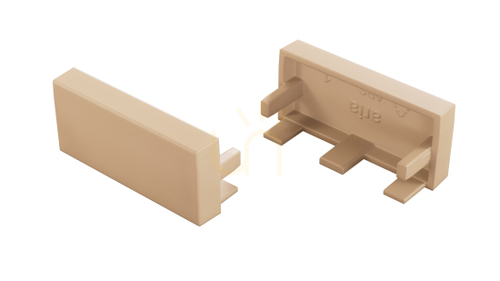 Prüfen Endkappe ohne Öffnung für LED-Profil LUMINES aria Light Ivory RAL 1015 ABS 12-1528-01