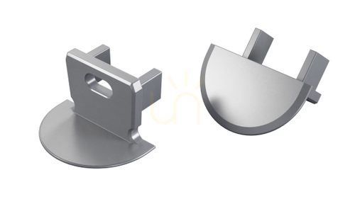 Prüfen ALU LUMINES axin silber eloxierter Stecker mit Loch