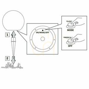 Solar-Gartenkugel 50 cm RGBW mit Fernsteuerung small 1