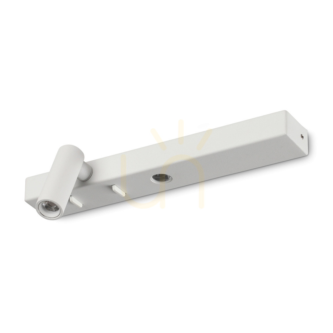 Prüfen Wandleuchte Ideallux Bonne Nuit weiß LED 6,5W 2-flammig 22 cm 336794 Wandleuchte Ideallux Bonne Nuit weiß LED 6,5W 2-flammig 22 cm 336794