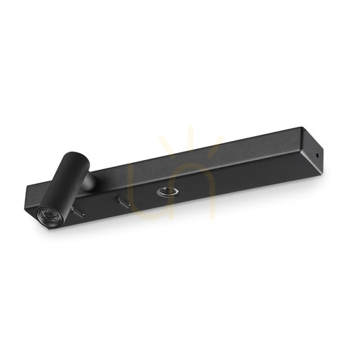 Prüfen Wandleuchte Ideallux Bonne Nuit schwarz LED 6,5W 336787
