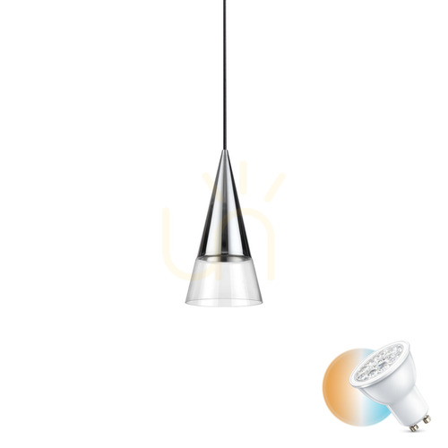 Prüfen Pendelleuchte Ideallux CONO SP1 Chrom Glas Metall GU10 321462