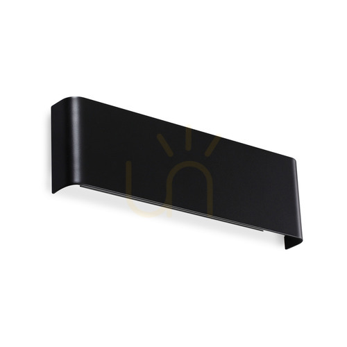 Prüfen Wandleuchte Ideallux Delta schwarz LED 3000K 30 cm 10W 336510