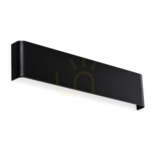Prüfen Wandleuchte Ideallux Delta schwarz LED 14W 3000K 41 cm 345185