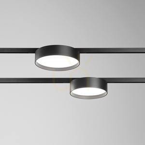 LED Schienenleuchte Ideallux Deva Disc schwarz 10W 3000K 332864 small 2