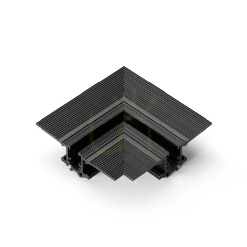 Prüfen Einbauset Ideallux DEVA 339429 rund schwarz Aluminium 5,5 cm