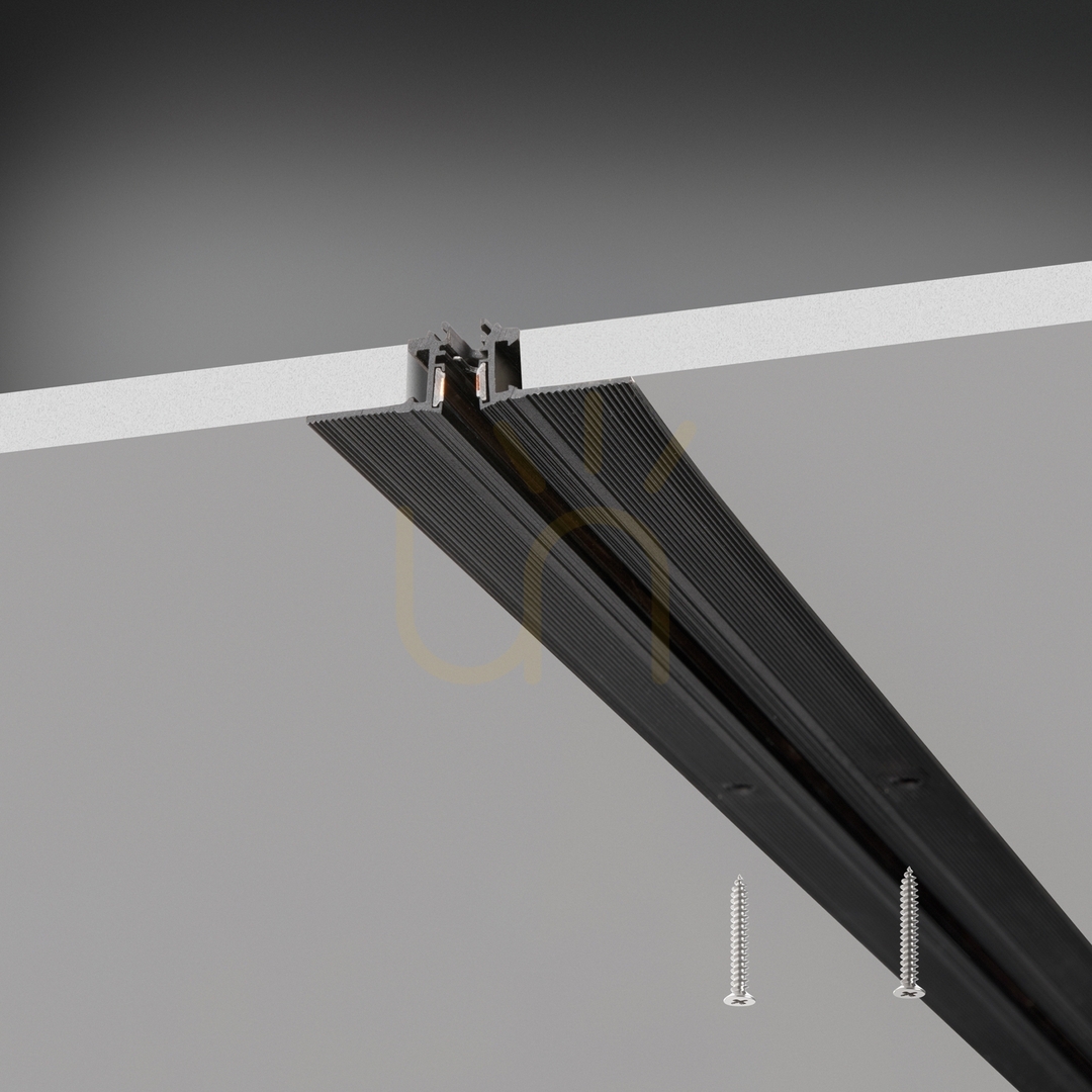 Vorschau Einbauprofil Ideallux DEVA 332512 Aluminium schwarz 2000 mm LED Zubehör Einbauprofil Ideallux DEVA 332512 Aluminium schwarz 2000 mm LED Zubehör