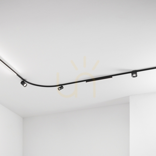 Prüfen Aufbauprofil Ideallux DEVA 332475 schwarz Aluminium 100 cm LED Zubehör