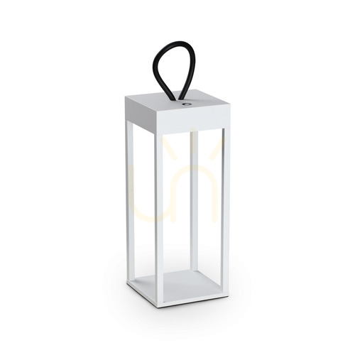 Prüfen Tischleuchte Ideallux Enya weiß LED 5W dimmbar 30 cm 323251