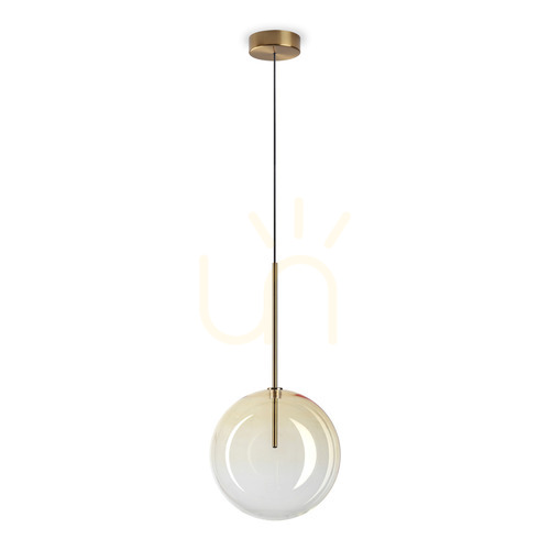 Prüfen Pendelleuchte Ideallux Equinoxe Ambra Sfumato Glas Metall chrom Ø25 cm 326368