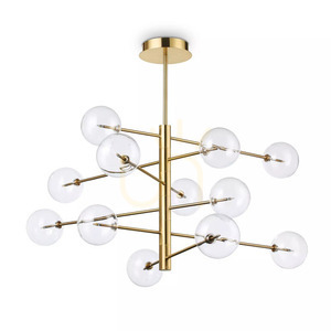 Pendelleuchte Ideallux Equinoxe SP12 Ambra Sfumato Chrom 345383 small 2
