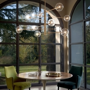 Pendelleuchte Ideallux Equinoxe SP12 Ambra Sfumato Chrom 345383 small 4