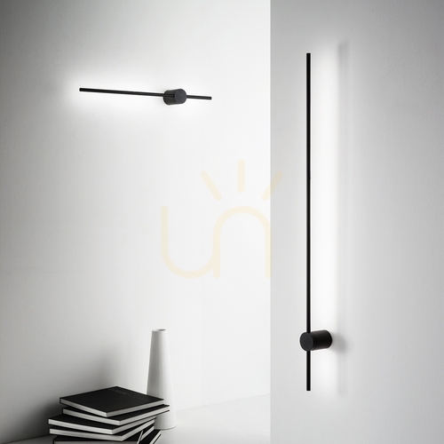Prüfen Wandleuchte Ideallux Essence 340999 schwarz LED 12W 2700K Metall 75 cm