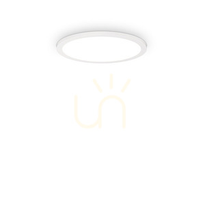 Außen-Deckenleuchte Ideallux Fly Slim D35 weiß LED 18W 2700K 341224 small 0