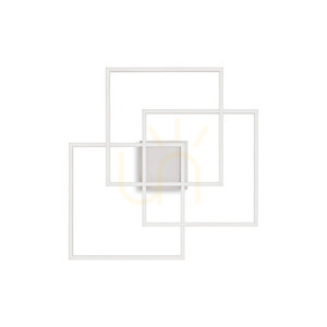 Plafond Ideallux Frame Quadrato Bianco LED 33W 2700K weiß 53,3 cm 341316 small 0