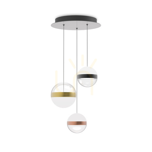 Prüfen Pendelleuchte Ideallux Galaxy SP3 LED 29W weiß 342993