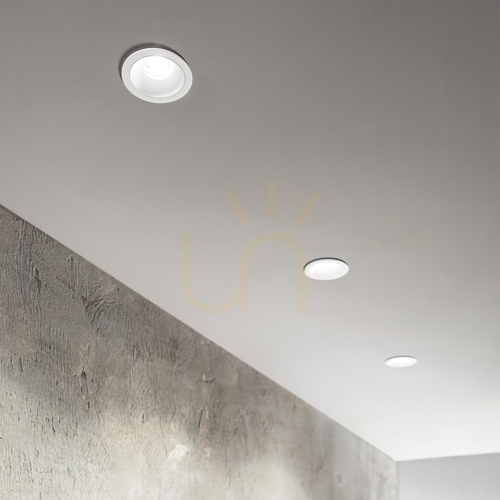 Prüfen Einbauleuchte Ideallux Game rund gold 3000K 5,5W Ø5,8 cm 349077