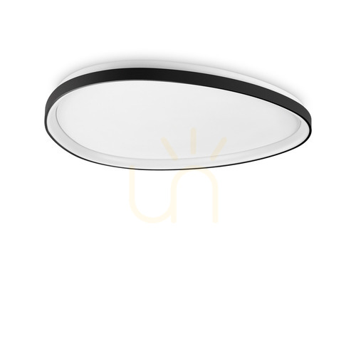 Prüfen Plafond Ideallux Gemini 341507 schwarz LED 81 cm 42W 2700K