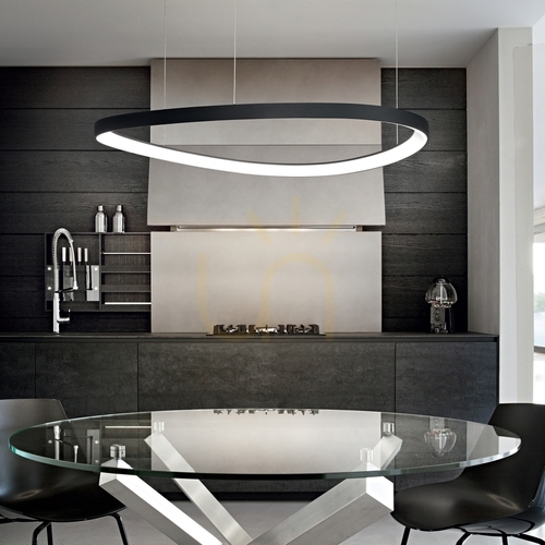 Prüfen Pendelleuchte Ideallux Gemini 61 cm schwarz LED 2700K 47W 341569
